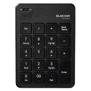 【新品】エレコム Bluetoothテンキーボード 薄型 TK-TBP020BK_画像1