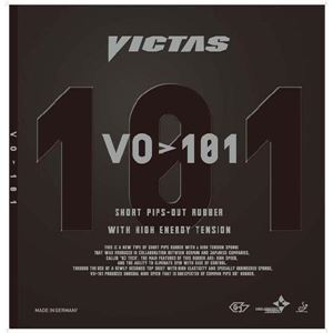 【新品】ヤマト卓球 VICTAS(ヴィクタス) 表ソフトラバー VO＞101 020202 ブラック MAX