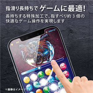 【新品】エレコム iPhone 13/iPhone 13 Pro ガラスフィルム ゲーミング PM-A21BFLGGE_画像5