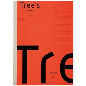 【新品】(まとめ）日本ノート Tree s B5 Pメモリ A罫30枚レッド (×30セット）_画像1