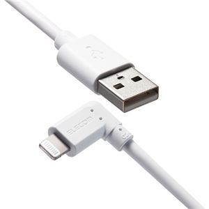 【新品】【5個セット】エレコム iPhoneケーブル iPadケーブル 抗菌 L型コネクタ USB-A 充電 データ転送 2m ホワイト MPA-UA_画像1