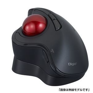 【新品】Digio2 有線 角度可変親指トラックボール 5ボタン/光学式 ブラック MUS-TUIF181BK_画像3