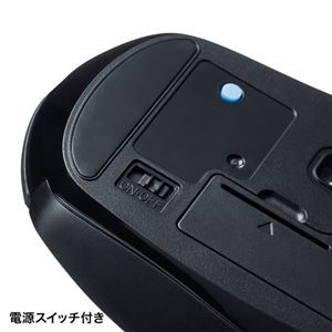 【新品】サンワサプライ Bluetooth 5.0 ブルーLEDマウス MA-BTBL162BK ブラック_画像5