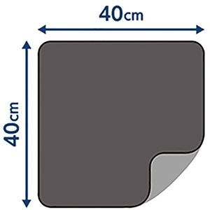 【新品】川本産業 ウィズエール防水マット 約40×40cm コンパクトタイプ ブラック_画像2