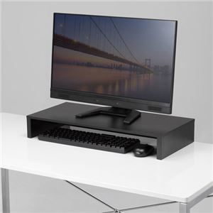 【新品】サンワサプライ 机上液晶モニタスタンド ブラック MR-LC101BKN_画像2