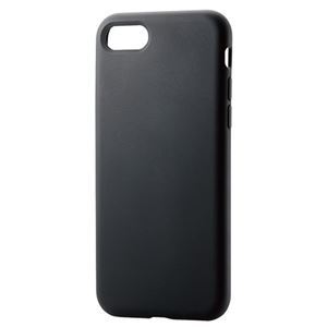 【新品】エレコム iPhone SE 第3世代 ハイブリッドケース シリコン カラータイプ ブラック PM-A22SHVSCCBK_画像1
