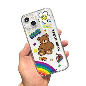 【新品】BOOGIE WOOGIE ブギウギ オーロラケース for iPhone 13 Teddy Bear BW21998i13_画像5