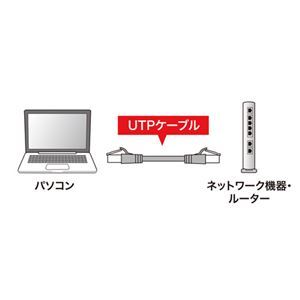 【新品】【5個セット】 サンワサプライ つめ折れ防止カテゴリ6 LANケーブル 5m オレンジ KB-T6TS-05DNX5_画像3