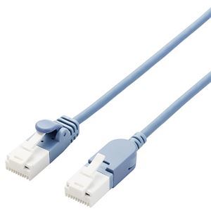【新品】【5個セット】 エレコム スイングコネクタLANケーブル(Cat6A準拠) 1m LD-GPATSW/BU10X5