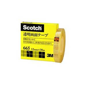 【新品】3M Scotch スコッチ 透明両面テープ 12mm×30m 3M-665-1-12_画像1
