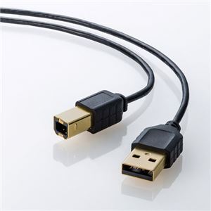 【新品】【5個セット】 サンワサプライ 極細USBケーブル （USB2.0 A-Bタイプ） 2m ブラック KU20-SL20BKKX5_画像6