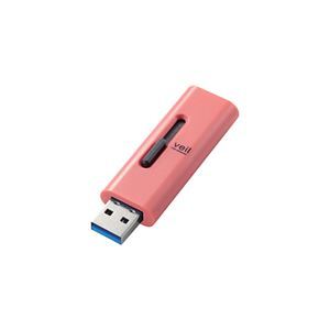 【新品】エレコム USBメモリー/USB3.2（Gen1）対応/スライド式/128GB/レッド MF-SLU3128GRD_画像1