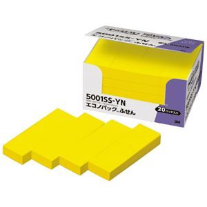 【新品】スリーエムジャパン Post-it 5001SS-YN 強粘着 縦75×横25mm ビビットイエロー_画像1