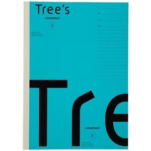 【新品】(まとめ）日本ノート Tree s B5 Pメモリ B罫30枚ライトブルー (×30セット）
