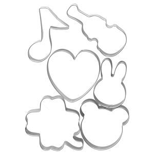 【新品】〔3個セット〕 クッキー型 抜き型 クマ ウサギ 6点組 ステンレススチール 日本製 食器乾燥機対応 貝印 Kai House SELECT_画像1