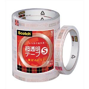 【新品】【10巻入×5セット】 3M Scotch スコッチ 超透明テープS 工業用包装 10巻入 12mm 3M-BK-12NX5