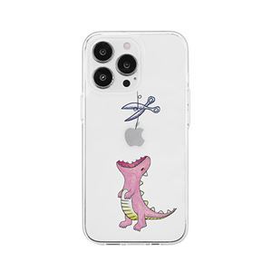 【新品】AKAN ソフトクリアケース for iPhone 14 Pro Max はらぺこザウルス ピンク 背面カバー型 AK23560i14PM_画像1