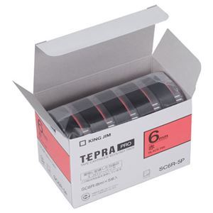 [ новый товар ] King Jim (KING JIM) Tepra PRO лента Ekono упаковка 5 штук 6mm красный SC6R-5P