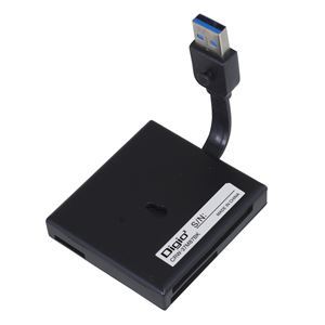 【新品】Digio2 USB3.2Gen1 マルチカードリーダー CRW-37M87BK ブラック_画像3