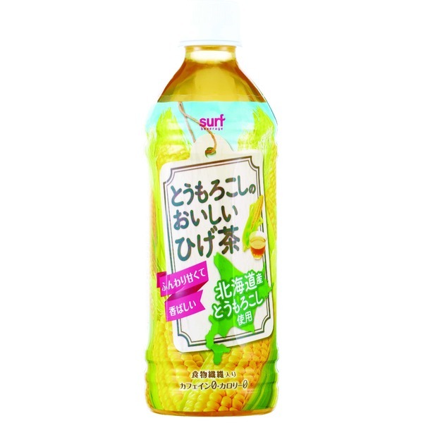 【新品】サーフビバレッジ とうもろこしひげ茶 500ml×24本（1ケース） ペットボトル_画像1