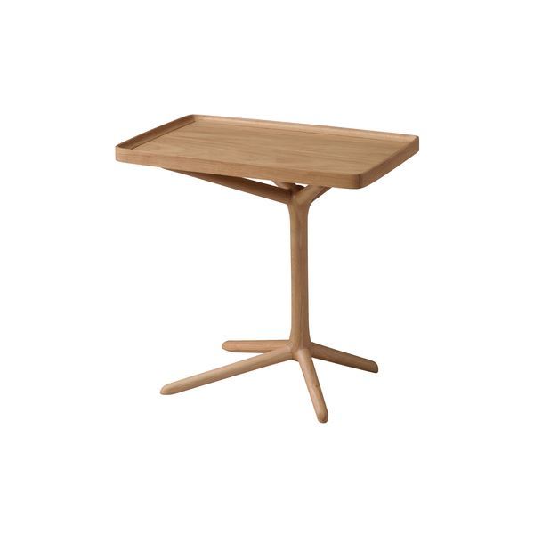 【新品】サイドテーブル ミニテーブル 幅54cm ナチュラル 木製 2WAY リビング ダイニング インテリア家具 ベッドルーム 寝室_画像1