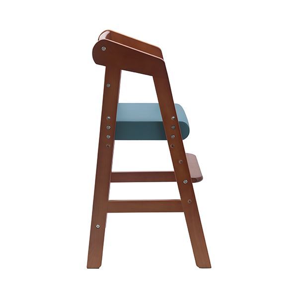 【新品】ベビーチェア 子供椅子 幅350×奥行410×高さ745mm ミディアムブラウン 木製 合皮 合成皮革 組立品 プレゼント_画像3