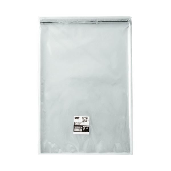 【新品】(まとめ) TANOSEE OPP袋 フタ・テープ付B3用 380×530+40mm 1パック(100枚) 【×10セット】