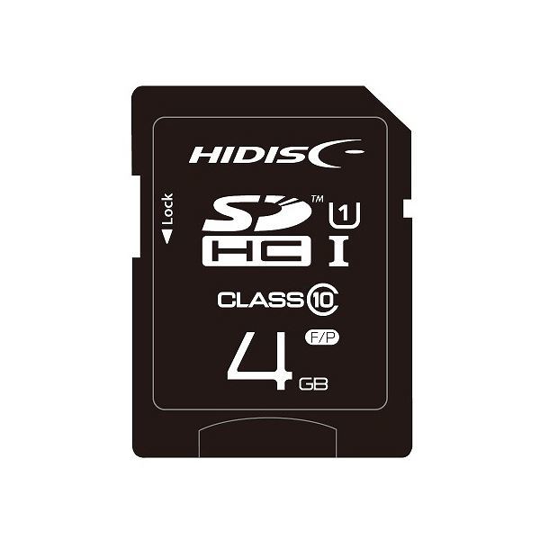 【新品】(まとめ) ハイディスク SDHCカード 4GBclass10 UHS-I対応 HDSDH4GCL10UIJP3 1枚 【×10セット】_画像1