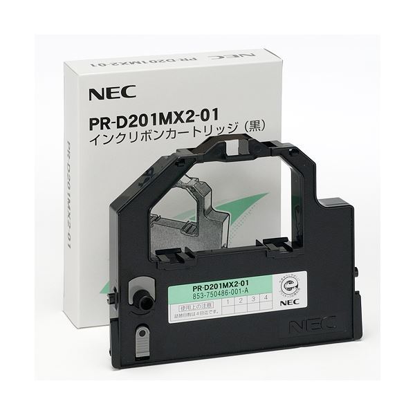 【新品】NEC インクリボンカートリッジ 黒 PR-D201MX2-01 1本 【×10セット】_画像1