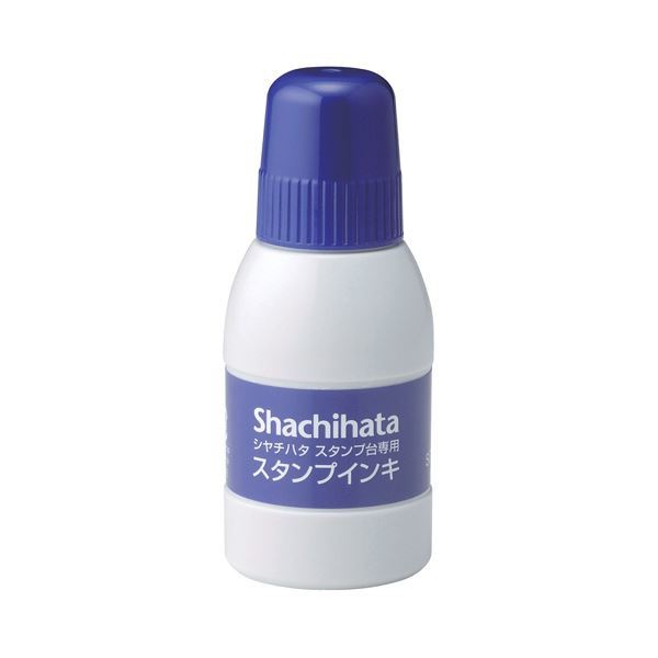 【新品】(まとめ) シヤチハタ スタンプ台専用補充インキ 40ml 藍色 SGN-40-B 1個 【×30セット】_画像1