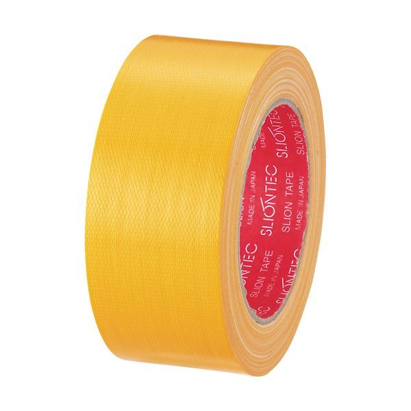 【新品】(まとめ) スリオンテック カラー布テープ 50mm×25m 黄 343702KL 1巻 【×30セット】