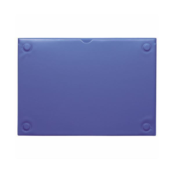 【新品】(まとめ) ライオン事務器 マグネットカードケースA4 ブルー MCC-A4 1枚 【×10セット】
