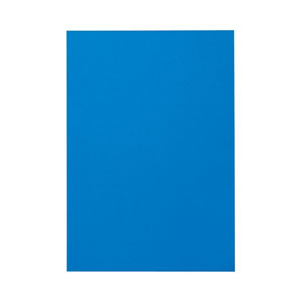 【新品】(まとめ) TANOSEE 色画用紙 四つ切 あお 1パック（10枚） 【×30セット】_画像1