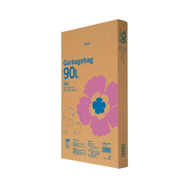 【新品】（まとめ）TANOSEE ゴミ袋エコノミー乳白半透明 90L BOXタイプ 1箱（110枚）【×2セット】