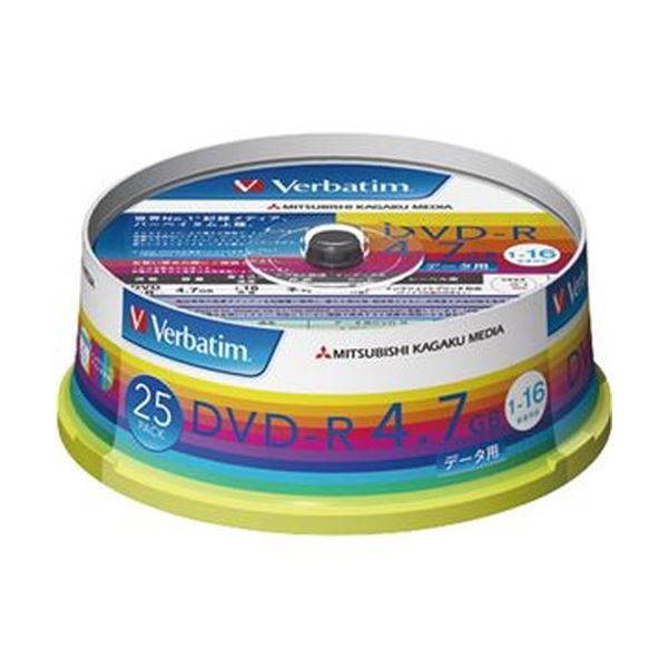 激安の ホワイトワイドプリンタブル 1-16倍速 データ用DVD-R4.7GB 【新品】（まとめ）バーベイタム スピンドルケース 1パ DHR47JP25V1 その他