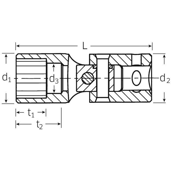 【新品】STAHLWILLE（スタビレー） 402A-1／2 （1／4SQ）ユニフレックスソケット （01540032）_画像2