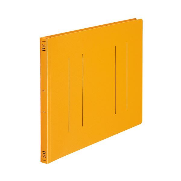 【新品】(まとめ) コクヨ フラットファイル(PP) B4ヨコ 150枚収容 背幅20mm オレンジ フ-H19YR 1セット(10冊) 【×5セッ