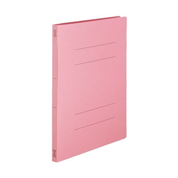 【新品】TANOSEEフラットファイルSE(スーパーエコノミー) A4タテ 150枚収容 背幅18mm ピンク1セット(200冊:10冊×20パック)