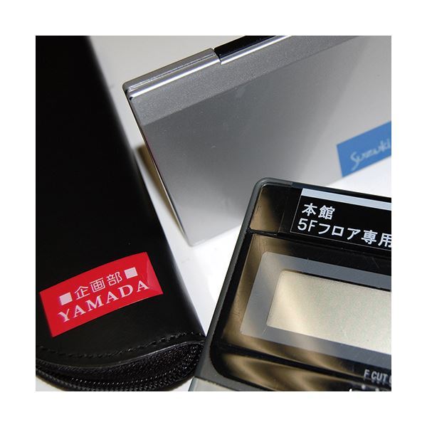 【新品】(まとめ) キングジム テプラ PRO テープカートリッジ ビビッド 24mm 赤／白文字 SD24R 1個 【×10セット】_画像2