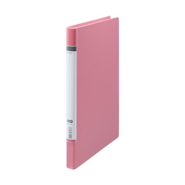【新品】（まとめ）TANOSEE Zファイル(貼り表紙)ロングタイプ ピンク 1冊 【×20セット】