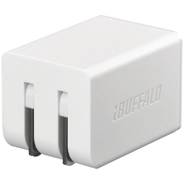 【新品】バッファロー（サプライ） 2.4A USB急速充電器 AutoPowerSelect機能搭載 2ポートタイプ自動判別USBx2 ホワイト BS_画像2