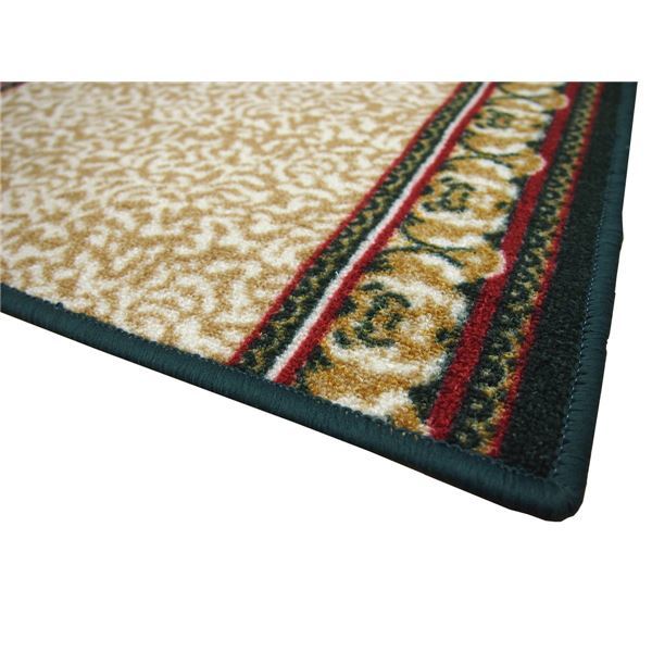 【新品】ラグマット 絨毯 約67cm×700cm ベージュ 洗える 滑りにくい 防キズ 防音 お手入れ簡単 タフトプリント リビング ダイニング_画像5
