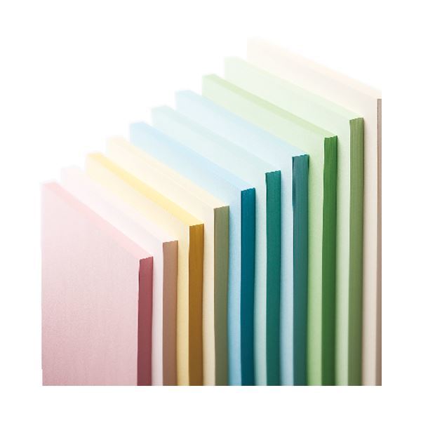 【新品】（まとめ） 長門屋商店 Color Paper A3 特厚口 桃 ナ-1421V 1冊（100枚） 【×4セット】_画像1