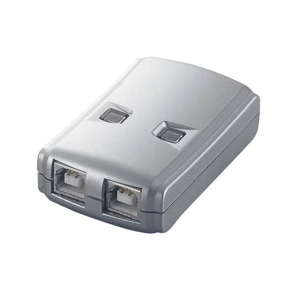 【新品】（まとめ） エレコム USB2.0対応切替器 2回路 USS2-W2 1台 【×2セット】_画像1