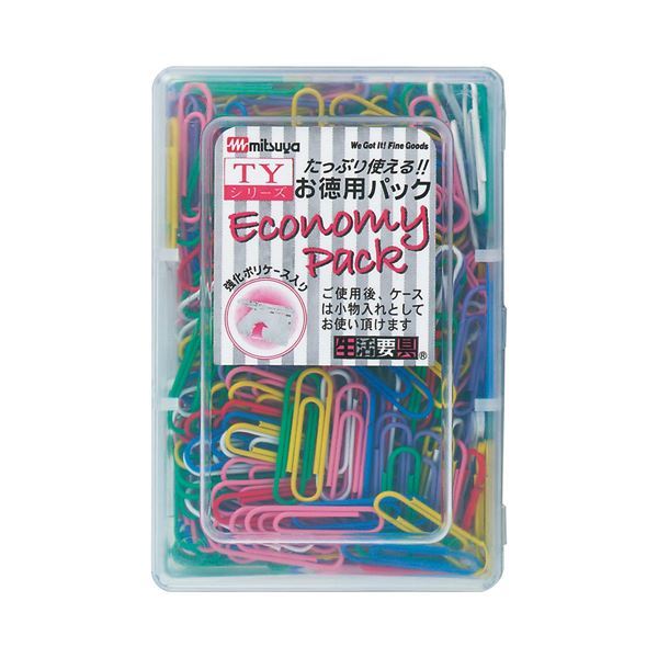 【新品】(まとめ) ミツヤ カラーゼム 大 28mm 7色アソート TY-25 1箱(約360本) 【×10セット】