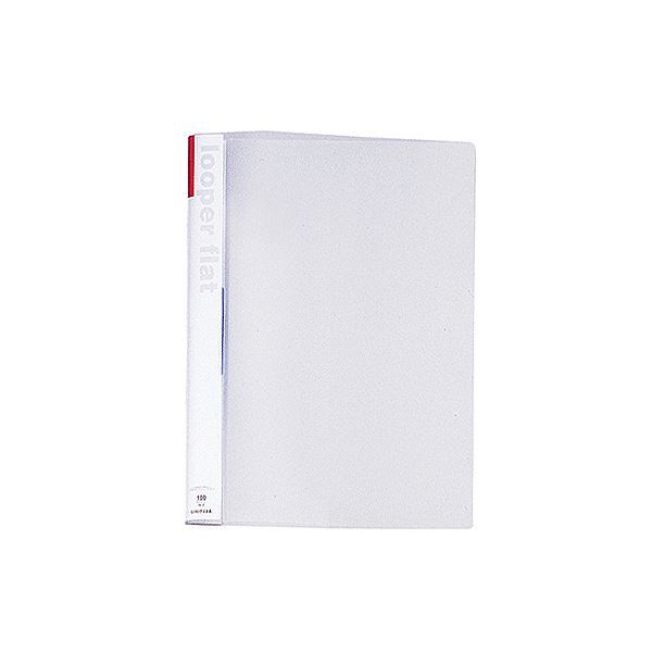 【新品】(まとめ) リヒトラブ ルーパーフラット A4タテ 2穴 100枚収容 赤 F-52-3 1冊 【×40セット】