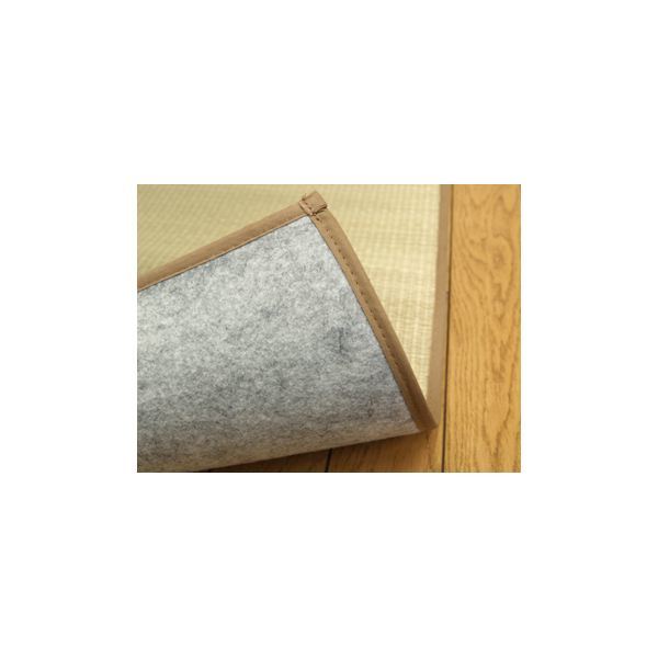 【新品】無染土 い草 上敷き/ラグマット 【江戸間3畳 約176×261cm】 裏:不織布張り 抗菌 防臭 ボリューム 〔リビング〕 【新品】無染土 い草 上敷き/ラグマット 【江戸間3畳 約176×261cm】 裏:不織布張り 抗菌 防臭 ボリューム 〔リビング〕