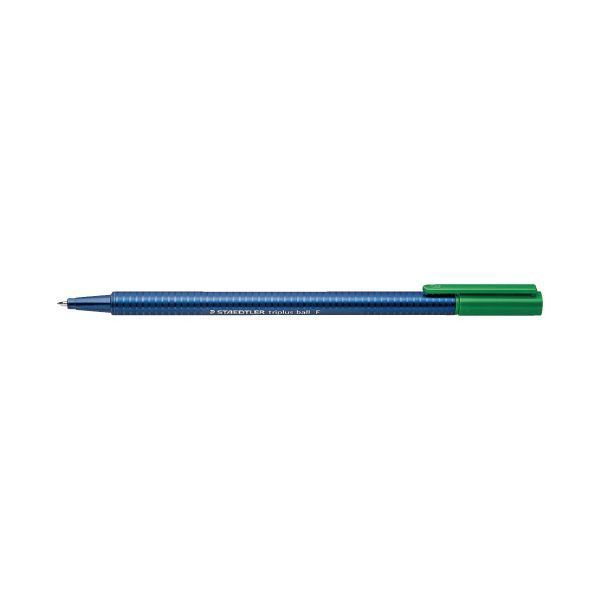【新品】（まとめ）ステッドラー トリプラス油性ボールペン グリーン437 F-5（×300セット）