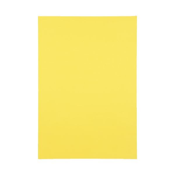 【新品】（まとめ）スマートバリュー 色画用紙 4ツ切10枚 レモン P144J-2【×20セット】