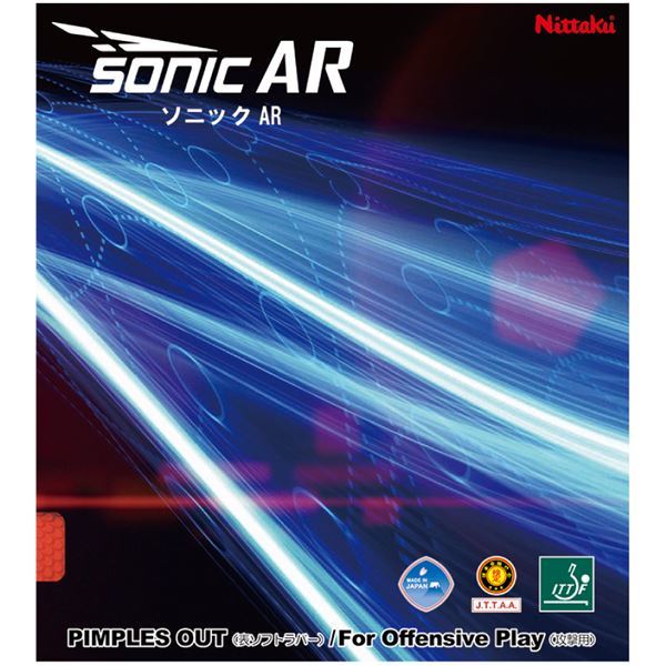 【新品】Nittaku（ニッタク） エネルギー集約型表ソフトラバー SONIC AR ソニック ARブラックTA（特厚）_画像1